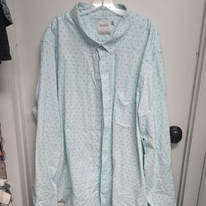 Goodfellow & Co Light Blue Patterned Button Down Shirt